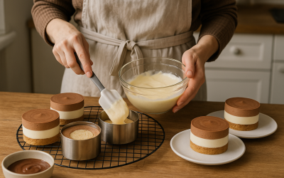 Desserts entremets : techniques pour obtenir des textures lisses et régulières
